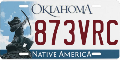 OK license plate 873VRC