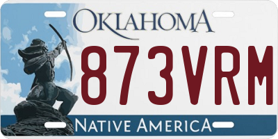 OK license plate 873VRM