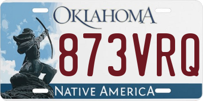 OK license plate 873VRQ