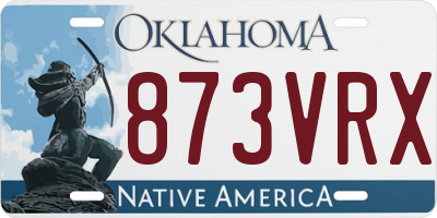 OK license plate 873VRX