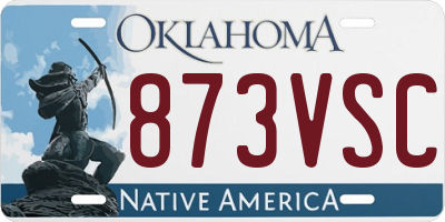 OK license plate 873VSC