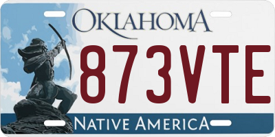 OK license plate 873VTE