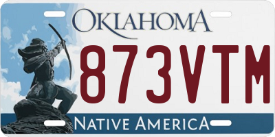 OK license plate 873VTM