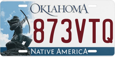 OK license plate 873VTQ