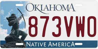 OK license plate 873VWO