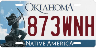 OK license plate 873WNH