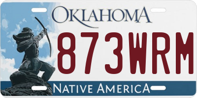OK license plate 873WRM