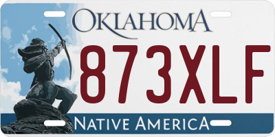 OK license plate 873XLF
