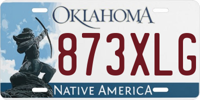 OK license plate 873XLG
