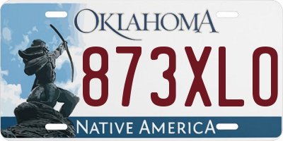 OK license plate 873XLO