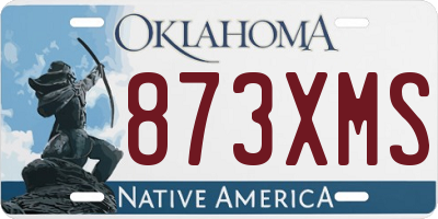 OK license plate 873XMS