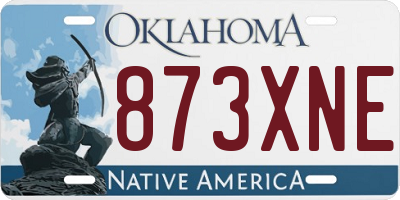 OK license plate 873XNE
