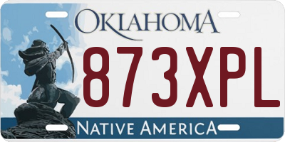 OK license plate 873XPL