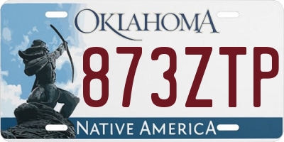 OK license plate 873ZTP