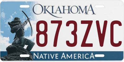 OK license plate 873ZVC