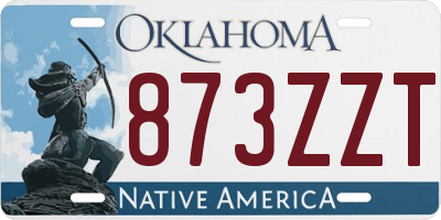 OK license plate 873ZZT