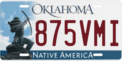 OK license plate 875VMI