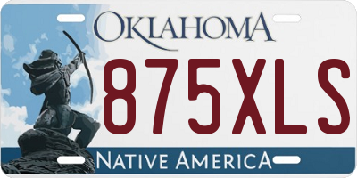 OK license plate 875XLS