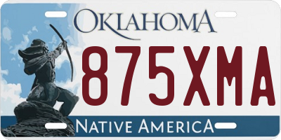 OK license plate 875XMA