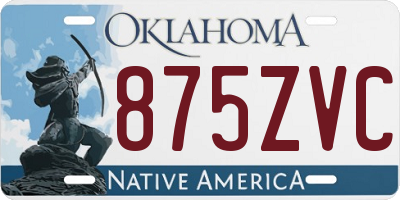 OK license plate 875ZVC