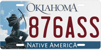 OK license plate 876ASS