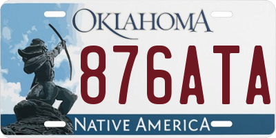 OK license plate 876ATA