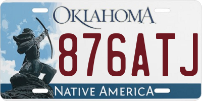 OK license plate 876ATJ
