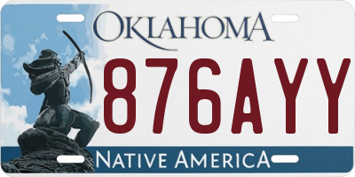 OK license plate 876AYY