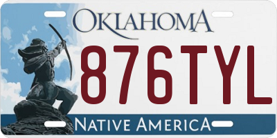 OK license plate 876TYL
