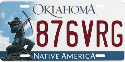 OK license plate 876VRG