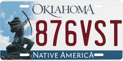 OK license plate 876VST