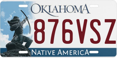 OK license plate 876VSZ