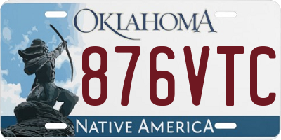 OK license plate 876VTC