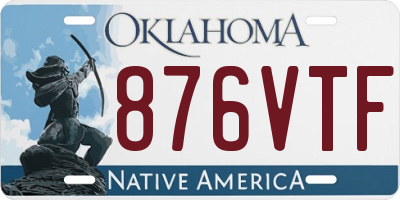 OK license plate 876VTF
