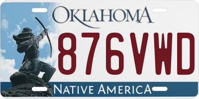 OK license plate 876VWD