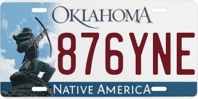 OK license plate 876YNE