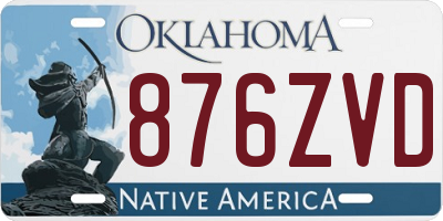 OK license plate 876ZVD