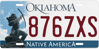 OK license plate 876ZXS