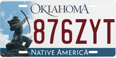 OK license plate 876ZYT