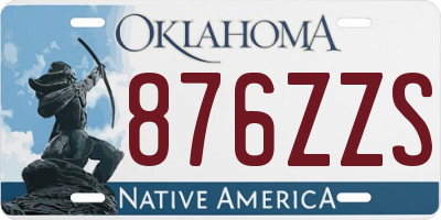 OK license plate 876ZZS