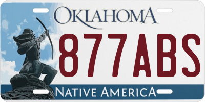 OK license plate 877ABS