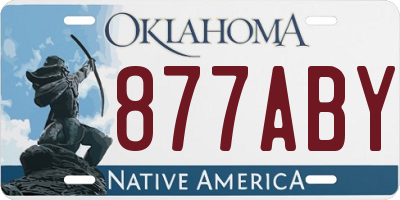 OK license plate 877ABY