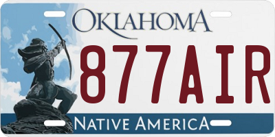 OK license plate 877AIR
