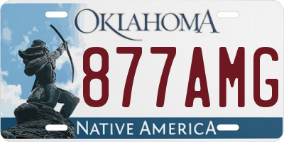 OK license plate 877AMG