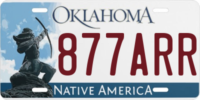 OK license plate 877ARR