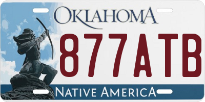 OK license plate 877ATB