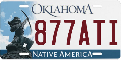 OK license plate 877ATI