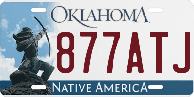OK license plate 877ATJ