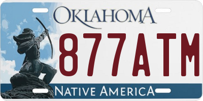 OK license plate 877ATM