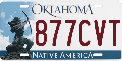 OK license plate 877CVT